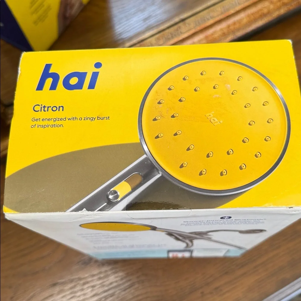 hai Smart shower head Bluetooth/adjustable pressure/hand held water saving head.